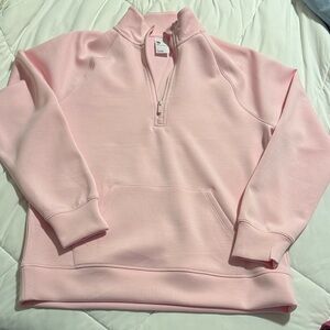 All in Motion Light Pink Half-Zip Women's Sweater